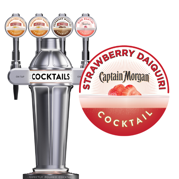 Captain Morgan Strawberry Daiquiri Draught Cocktail